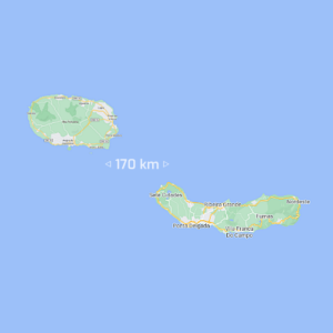 Mapa Terceira e São Miguel